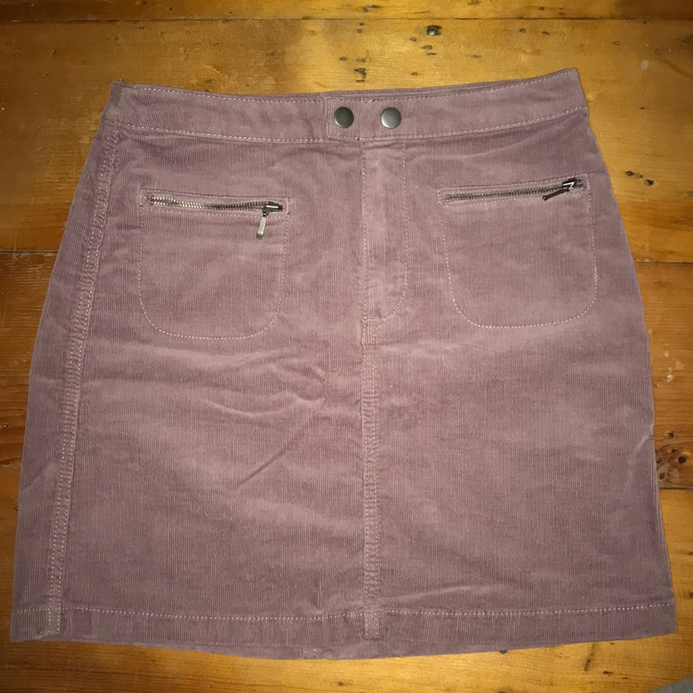 Purple corduroy skirt